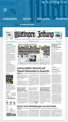 Nürtinger Zeitung digital android App screenshot 6